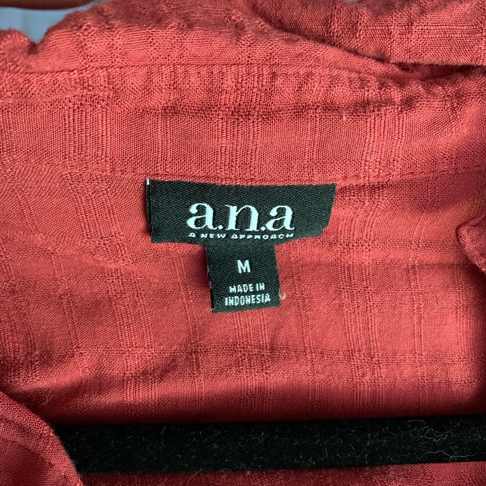 Red button up - Picture 3 of 3